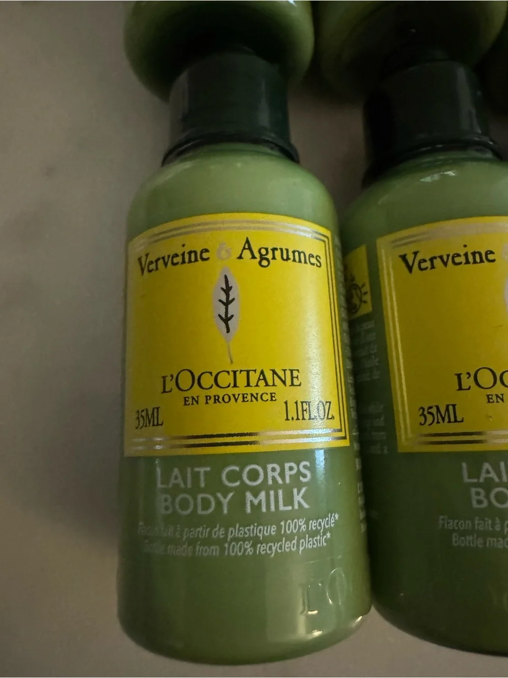 Bundle of 8 🆕 L’Occcitane Verveine Agrumes Body Milk travel size bottles